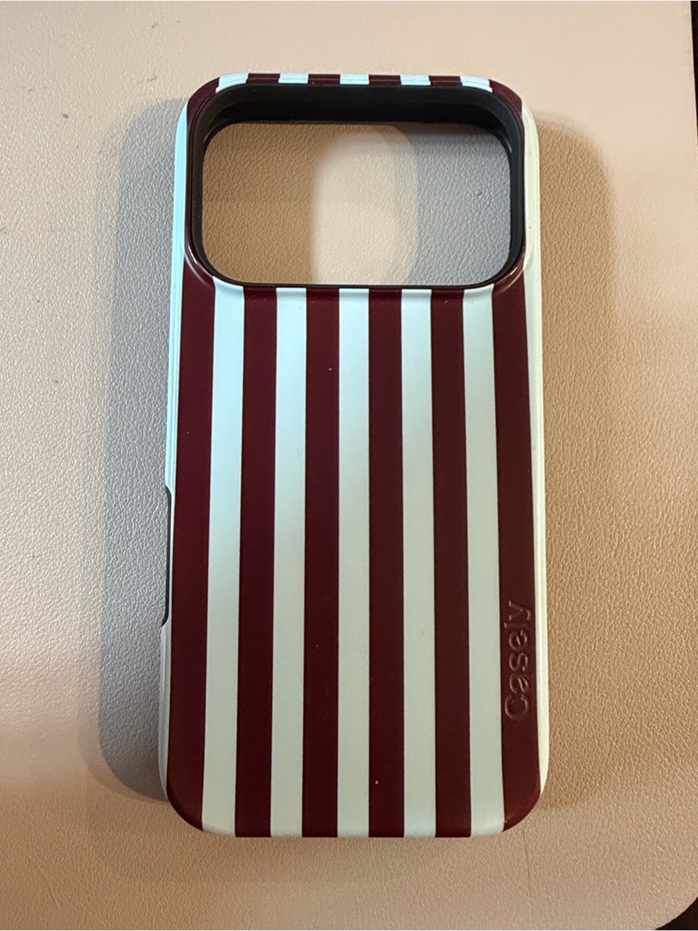 Casely Stripe Phone Case in Brown and Blue